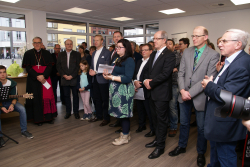 Bei der Begrüßung im neuen Kolpinghaus